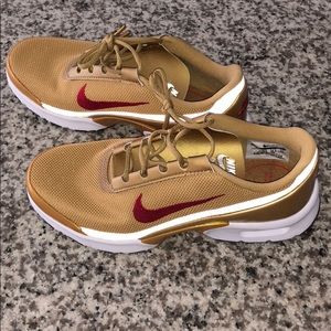 Nike Air Max, Gold and Red 6M